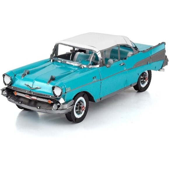 Fascinations Metal Earth 1957 Chevrolet Bel Air Model Kit Steel Model ME1010 - Picture 3 of 7